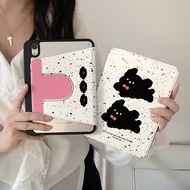 Black Puppy iPad Air 4/5/6/7 Protective Case 8th Generation Rotating Acrylic 9th Generation Apple iP