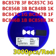 3000pcs/Reel BC857B 3F BC857C 3G BC856B 3B BC848B 1K BC847C 1G BC847B 1F BC846B 1B BC858B 3K SOT-23 