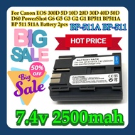 For Canon EOS 300D 5D 10D 20D 30D 40D 50D D60 PowerShot G6 G5 G3 G2 G1 BP-511A BP-511 BP511 BP511A B