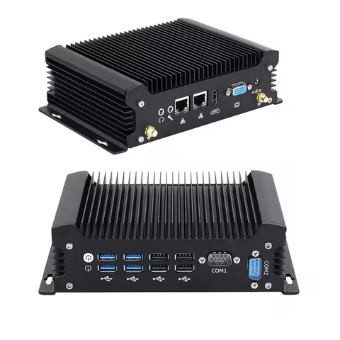 Embedded Industrial Mini PC 2*RS232 COM 2.5G Lan Core i7 1255U i3-1215U HD VGA Win11 Linux Fanless M
