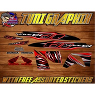 Honda Wave 110 Alpha CX Decals Set W/freeBIES Sticker Motor Sticker Honda Wave 110 Sticker Motor Hon