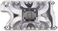 Aluminum Air Gap Single Plane Intake Manifold Replacement for Ford 351W Windsor V8, 3500-8000 RPM #D