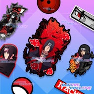 Itachi Uchiha Akatsuki Peeker Kiss Cut Sticker, Indoor Outdoor Vinyl Sticker, Waterproof & Non-Faded
