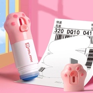 Cat Paw Thermal Paper Correction Fluid with Parcel Box Opener Home Anti Peep Identity Information Pr