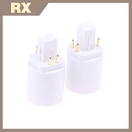 3Pcs 4 Pin Conductive G24 To E26/E27 Socket Adapter G24Q Lamp Base Adapter G24Q To Medium Light Sock