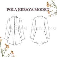 POLA KEBAYA MODEN/DEWASA/KANAK KANAK