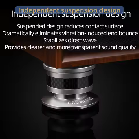 Speaker HiFi Stand 4PCS HiFi Cone Speaker Spike Stands Hi-end Carbon Fiber Metal CD Stand Speaker Am
