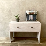 衣櫃衣服收納櫃破舊別緻仿古風格木架子四腿時尚北歐客廳收納2抽屜