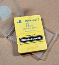 PS2日版週邊- 原廠記憶卡，世界足球競賽限定款式，請見圖～（7-11取貨付款）