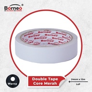 MERAH Double Tape Core Red 24MMx12M Borneo - Double Tape Core Red Borneo 1 INCH Borneo