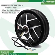 Dinamo bldc 10inch 48v 1000w2000w electric scooter hub motor ring10