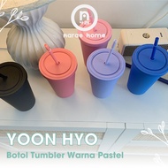 TERMOS [NARAE]YOON Hyo Bottle Aesthetic Drinking Water Straws Tumbler Colorful Infused Water Straws Water Bottles Coffee Tea Cups Minimalist Bottle Straw Coffee Starbucks Aesthetic Thermos Straws Infused Water Pastel Colors