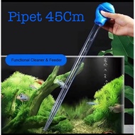 Blue Large Suction Pipette 45Cm 50ml Siphon Siphon Tool Siphon Aquarium Cleaner Solitaire Aquarium F