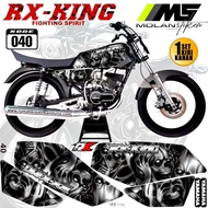 Decal Sticker Striping Variasi RX King 135 SKULL Racing Concept - Yamaha Rx King 135 2Tak - Rx Spesi