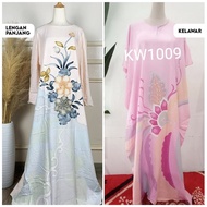 PASTEL KAFTAN BATIK LENGAN PANJANG & PENDEK | RAYA KELAWAR CANTING TANGAN COTTON VISCOSE