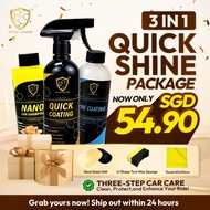 CP CAR Detailer【Wash + Coating + Tyre Coating】SET Nano Car Shampoo + Quick Coating + Tyre Coating