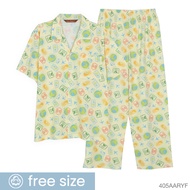 Josilins ชุดนอน ผู้ชาย ป้าย Anker Stubert เสื้อคอปก กางเกง ขายาว ผ้ายืด ใส่ได้ทั้งชายหญิง คละลาย