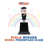 Piala Akrilik Trophy Plakat Wisuda HIJAB