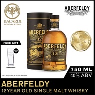 Aberfeldy 12 Year Old Single Malt Scotch Whisky - 750ml / 75cl, 40% ABV - Premium, Craft-Style Whisk