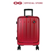 AMERICAN FLYER 20" Polycarbonte 4 Double Wheels Expandable Trolley Case - Red