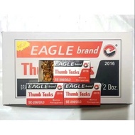 ♞,♘Eagle Brand Thumbtacks 24 dozen per box