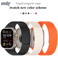 (10 colors)senior waterproof Lichee Pattern Magnetic attraction For Apple Watch Series 10 9 8 Ultra 