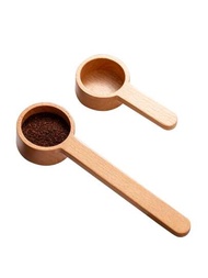 1件咖啡粉、奶粉用木製量匙–可容納研磨咖啡豆或粉末重量 – 匙/鏟式撇取器