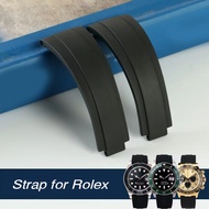 20mm Rubber Watch Bands for Rolex GMT Daytona Submariner Diving Waterproof Silicone Replacement Belt Men Women Sport 9×16mm Watch Strap Accessories With Logo