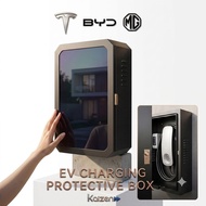 Ev Wall Mount Charging Station Box Locking Outdoor Ev Charger Enclosure Electric Vehicle Car Charger