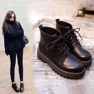 FC3 Women Boots Vintage Thick Round Head Martin Ankle Boots
