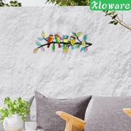 [Kloware] Wall Decoration Birds Made of Twigs Made of Metal, Wall Sculpture for Garden Or