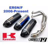 Project79 Exhaust Kawasaki ER6N / F Full System Piping Stainless Steel Manifold Motor Accessories Ekzos Muffler ER6 ER6F