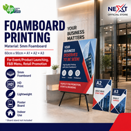 A0/A1/A2/A3/A4 Poster Printing with Board | 5mm Foamboard
