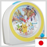 Seiko Clock Alarm Clock Character Pokemon White Pearl 130 x 127 x 71mm CQ422W