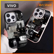 CASE Dark and melancolis style texture map FOR VIVO Y17 Y12 Y15 Y11 Y17s Y28 Y20 Y20i Y20s Y12s Y50 