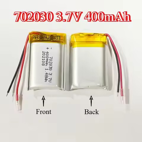 702030 3.7V 400mAh Rechargeable Lithium Polymer Battery for DIY MP3 GPS PSP DVR Remote Control Drone