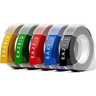Embossed Label Machine Tape Compatible with Dymo Label Machine, 3/8 Inch 3D Plastic Label Waterproof