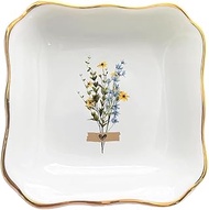 BAT TRANG Floral Trinket Tray, Special Jewelry Dish, Bridal Shower Gift, Mother's Day Gift, Bridal G