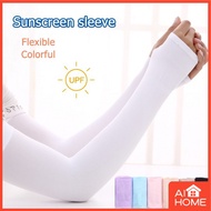 【UV Protection Cooling Arm Sleeves】Sunscreen Arm Ice Silk Sleeves UV Protection Cooling Summer Sunbl