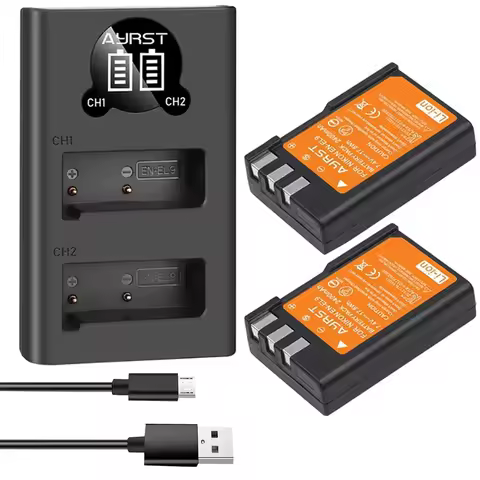 2400mAh EN EL9 EN-EL9a EN EL9a EL9a Camera Battery Charger Kits for Nikon EN-EL9a D40 D40X D60 D5000
