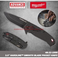 MILWAUKEE 48-22-1999 HARDLINE™ Smooth Blade Pocket Knife 3.5” ( 2022 New Product )