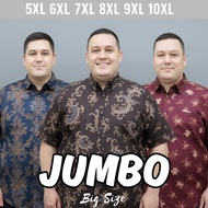 KEMEJA JUMBO MEN'S BATIK SHIRT SHORT SLEEVE SHIRT MEN'S SIZEBIG 5XL 6XL 7XL 8XL 9XL 10XL