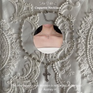 Cross Pearl Necklace | Pearl Cross Necklace