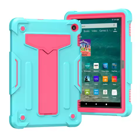 Heavy Duty Protection Stand Tablet Cover For Kindle Fire HD8 Plus 2022 2020 For Amazon Kindle HD10 H