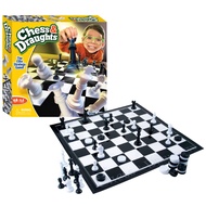 Funville Chess & Draughts Board Game, The Elite Strategy Game, Age 4+