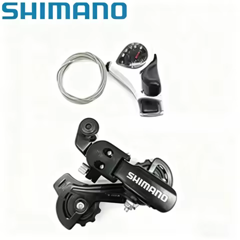 Shimano TZ31 6/7 Speed Groupset RD-TZ31 Bike Rear Derailleur Eye/ Hook Tourney SL-TX50 Shifter Lever