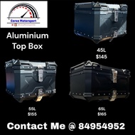 [SG Seller 🇸🇬] Motorcycle Aluminium Top Box 45L 55L 65L
