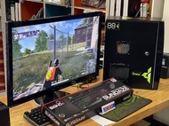 คอมชุดพร้อมจอ 27นิ้ว เล่นเกมส์ ทํางาน ปล่อยบอท INTEL XEON E5 2670 V3 12C 24T VGA GTX1050TI 4GB/RAM