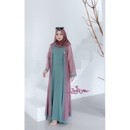 Grosir Gamis Haura Dress Zahin Collection / Brukat Terbaru/ Gamis