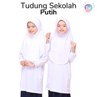 Tudung Sekolah Putih Awning Scuba Tudung Sarung